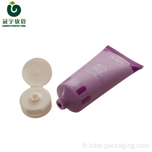 Tube plastique cosmétique de 75 ml pour conditionnement de crème pour les mains